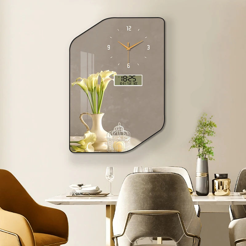 Purilite Select Large Size Aluminum Alloy Framed Artwork Wall Clock