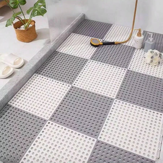 Purilite Select Bathroom Non-Slip Shower Room Floor Mat Hollow Splicing Waterproof Bath Feet Mat