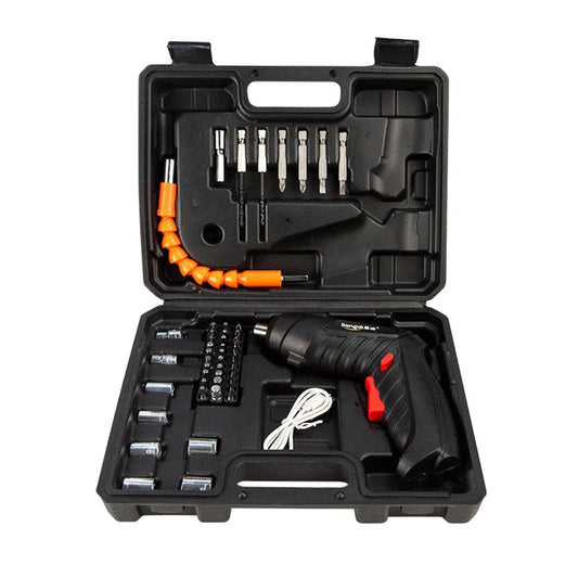 Purilite Select 47Pcs 36V Rechargeable Cordless Electric Screwdriver & Mini Drill Set