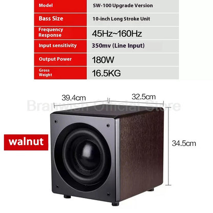 Purilite Select 200W 10-Inch Active Subwoofer Speaker