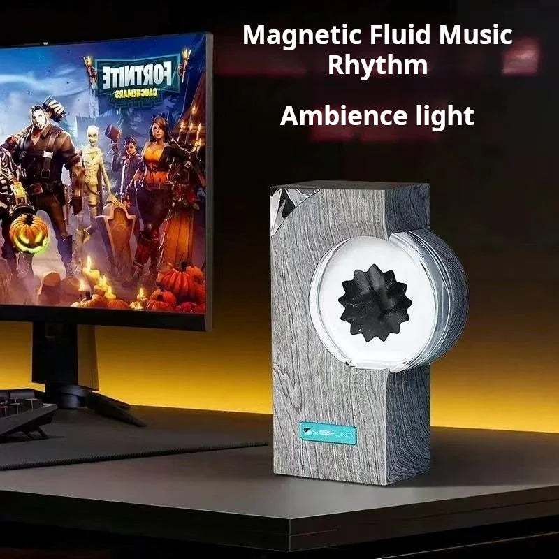 Purilite Select Sound Equipment Motion Sensor | Portable Visual Music Speaker | Wireless Mini Magnetic Fluid Speaker | Desktop Music Partner