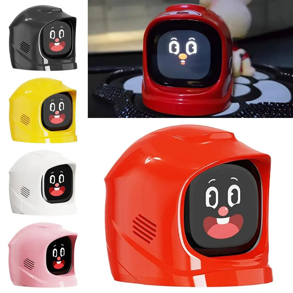 Purilite Select Intelligent Electronic Dashboard Companion Ornament with Interactive Facial Expressions for Car Interior Decoration (Set of 2)