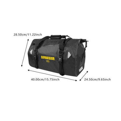 Purilite Select | Universal Motorcycle Waterproof Tail Bag | Back Seat Luggage | 40L / 66L Travel Pack