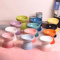 Ceramic Tall Pet Bowl – Anti-Spill Elevated Cat & Dog Food Bowl