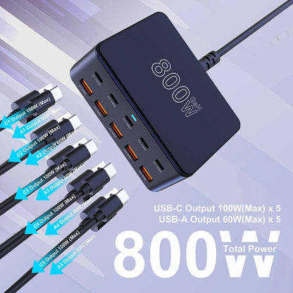 Purilite Select 800W USB-C GaN Charger