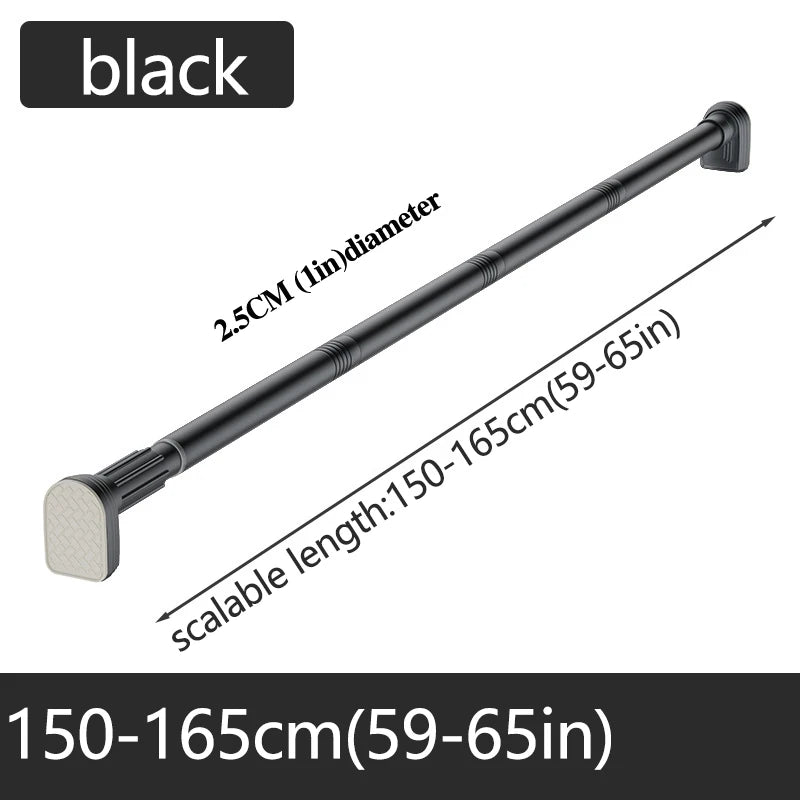 Purilite Select Telescopic Stainless Steel Shower Curtain Rod (Up to 2.7m)