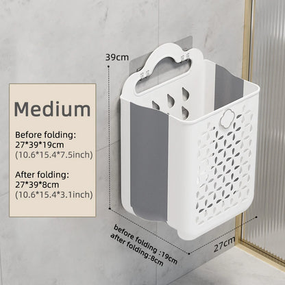 Purilite Select Folding Wall-Mounted Laundry Basket