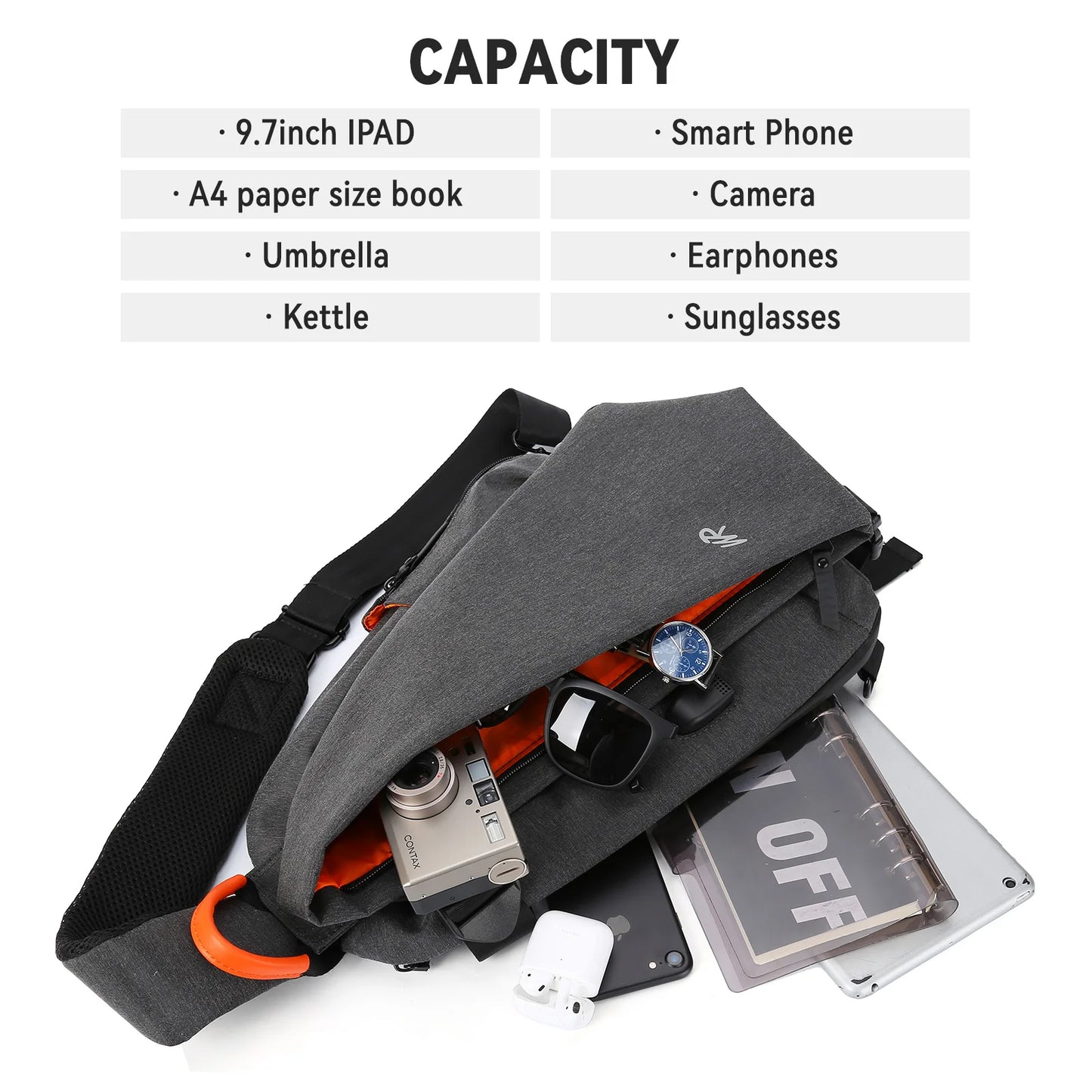 Purilite Select Anti-Theft Crossbody Sling Bag