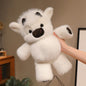 Purilite Select Fluffy Sitting Cattle Plush Toy Soft Stuffed Animal Doll Cozy PP Cotton Companion Gift for Kids & Home Decor