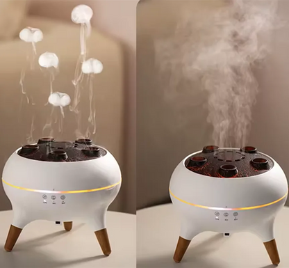 Purilite Select Dynamic Jellyfish Air Humidifier | 250ml Essential Oil Diffuser | Remote Control Ultrasonic Humidifier | 7-Color Night Light