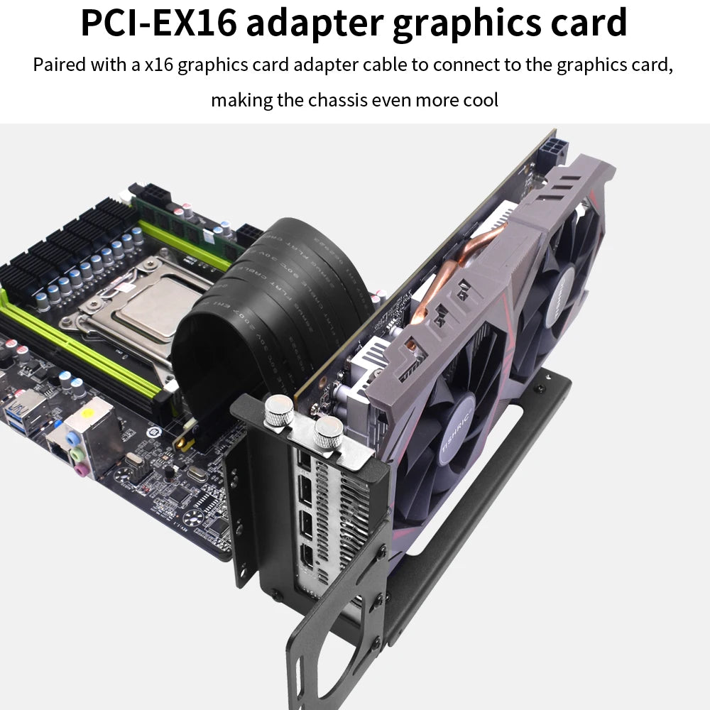 PURILITE SELECT ALUMINUM VIDEO CARD HOLDER & GRAPHICS CARD BRACKET – VERTICAL GPU STAND FOR ATX COMPUTER CASES