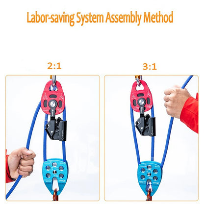Purilite Select Climbing Lifting Pulley | Heavy-Duty Rope Lift Device | Rock Climbing & Rescue Gear | High Altitude Effortless Lifting