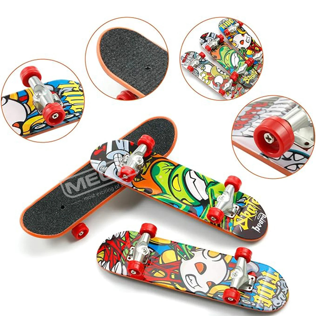 Purilite Select 12pcs Metal Bridge Finger Skateboards