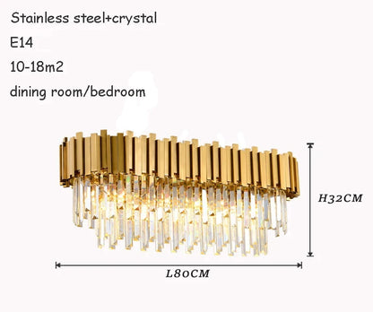 Purilite Select Luxury Crystal Ceiling Chandelier