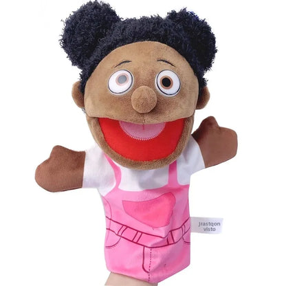 Purilite Select Family Plush Hand Finger Puppet Set Soft Cotton Educational Storytelling Toy for Kids and Adults (Set of 2)