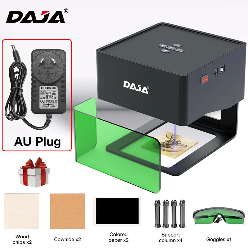 Purilite Select | DAJA DJ6 Mini Portable Laser Engraver | Bluetooth DIY CNC Machine | 3W Laser | 80×80mm