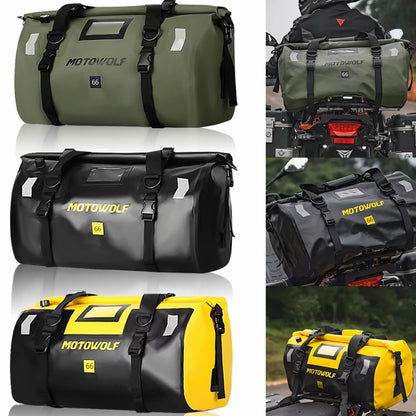 Purilite Select | Universal Motorcycle Waterproof Tail Bag | Back Seat Luggage | 40L / 66L Travel Pack