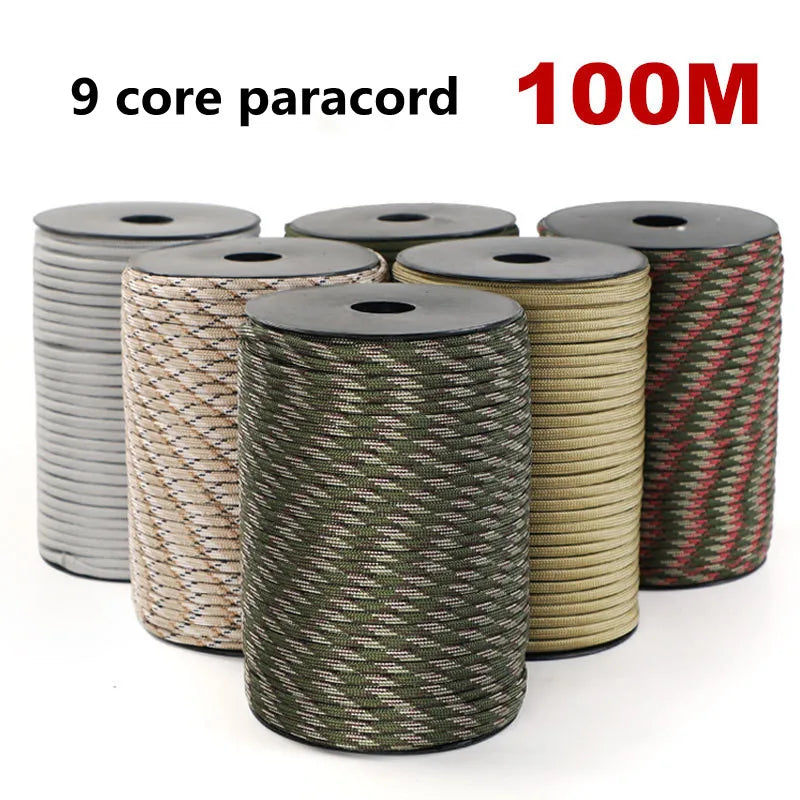 Purilite Select 550 Military Standard 9-Core Paracord Rope | Heavy-Duty Survival, Camping & DIY Utility Cord