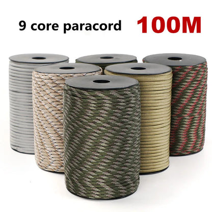 Purilite Select 550 Military Standard 9-Core Paracord Rope | Heavy-Duty Survival, Camping & DIY Utility Cord
