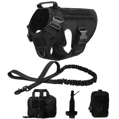 Purilite Select Tactical Military Dog Vest & Leash Set