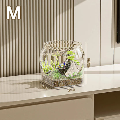 Purilite Select Clear Round Desktop Fish Tank