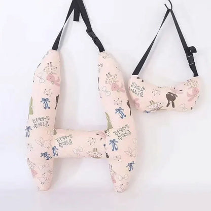 Purilite Select Car Sleeping Safety H-Shape Travel Pillow | Adjustable Head & Neck Support Cushion for Kids and Adults