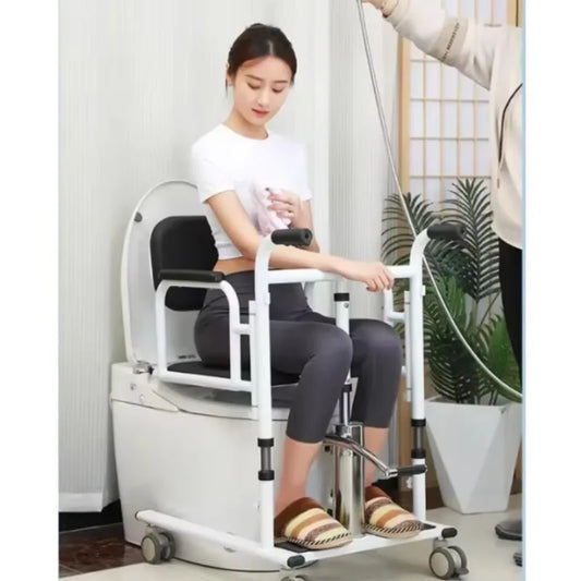 Purilite Select Portable Patient Lift Transfer Chair | Hydraulic Lift | Elderly Care | Bathroom Safety | Mobility Aid