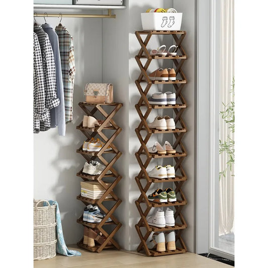 Purilite Select Narrow Wooden Shoe Rack