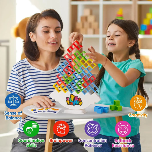Purilite Select 32PCS Tetra Tower Balance Stacking Game
