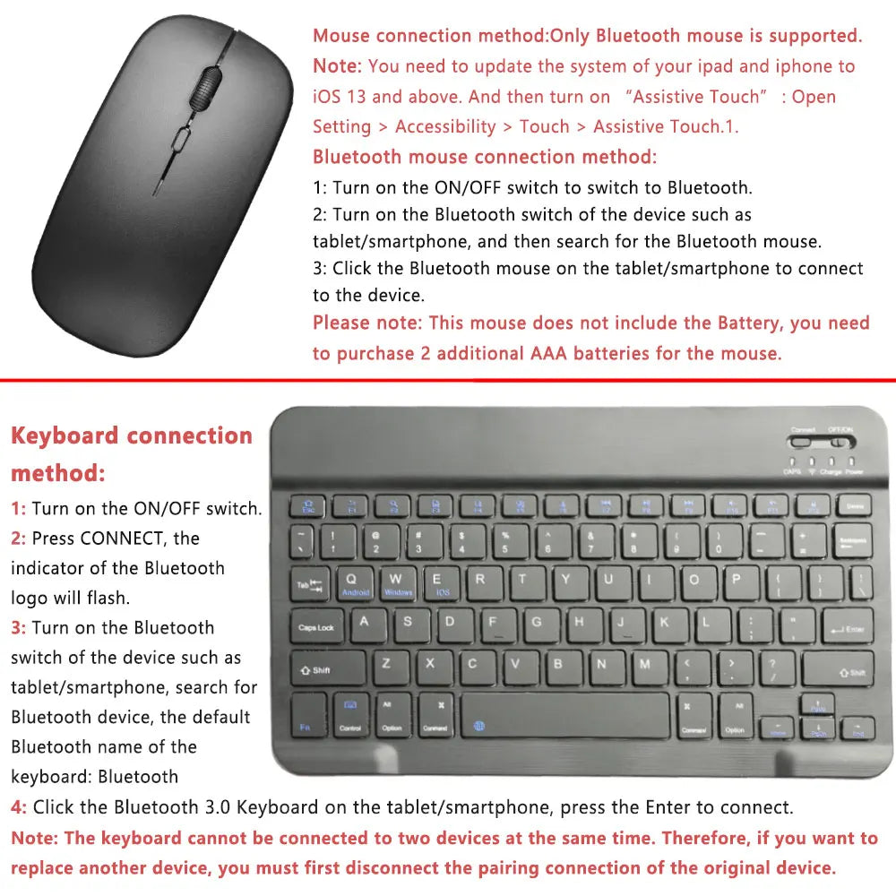 Purilite Select Bluetooth Keyboard and Mouse Combo