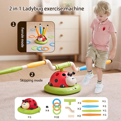 Purilite Select 4 Styles Ladybug Multifunction Jump Rocket Launcher Toy