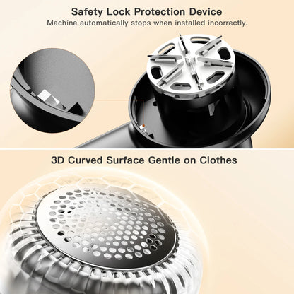 Purilite Select – Electric Lint Remover Rechargeable Lint Remover Clothes Sweater Defuzzer Intelligent Digital Display Lint Shaver Trimmer