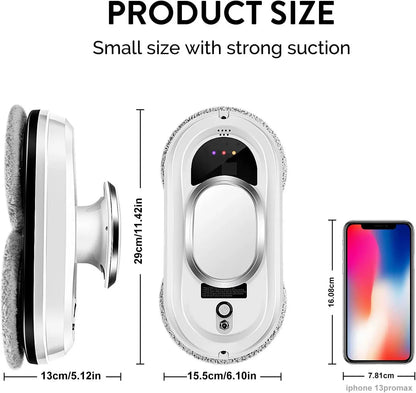 Purilite Select Automatic Window Cleaning Robot 5600Pa – Smart Remote Control Glass Cleaning Machine with Anti-Fall Protection