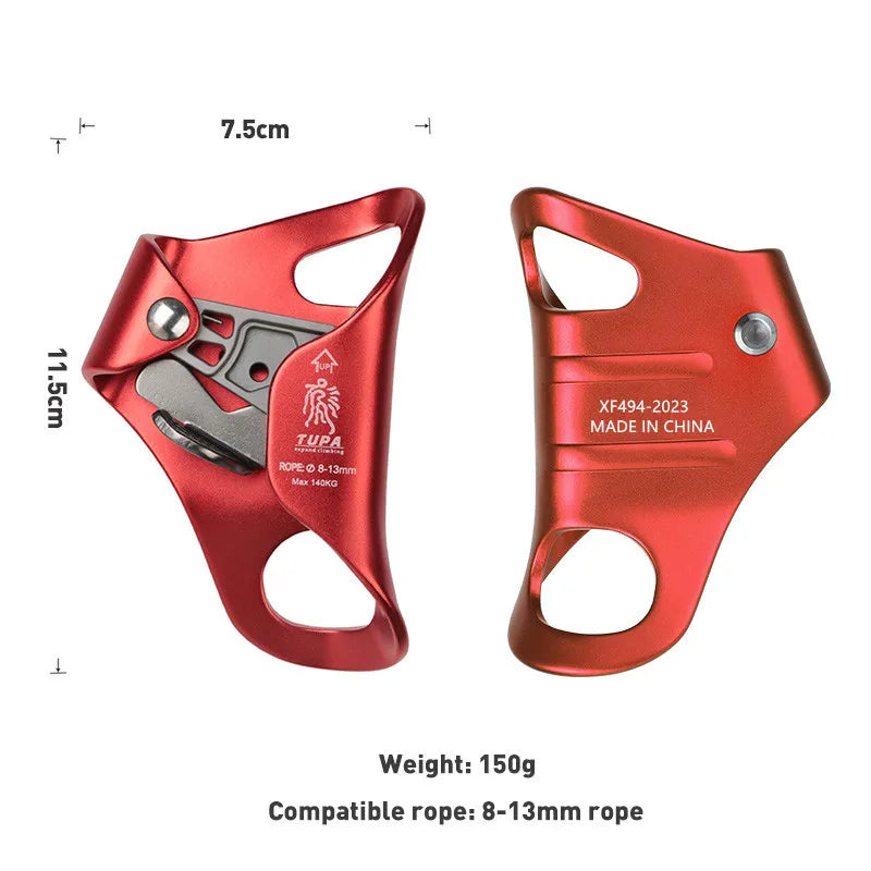 Purilite Select Outdoor Rock Climbing SRT Professional Chest Ascender | Aluminum Rope Climbing Device | Mountaineer Chest Ascender Tool