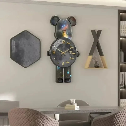 Purilite Select Aesthetic Bear Wall Clock with LED Lamp