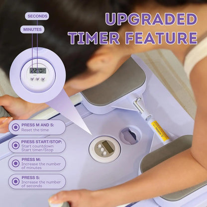 Purilite Select Multifunctional Abdominal Board | Resistance Bands Push-Up Stands | Foldable Home Fitness Equipment | Core Strength Trainer