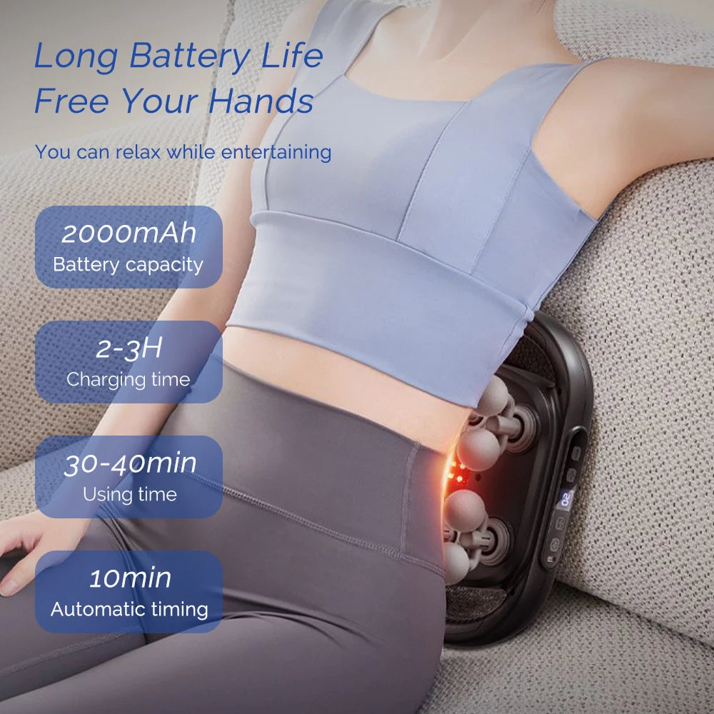 Purilite Select 16-Head Fascia Massage Gun | High Frequency Body Massager | Muscle Relaxation Gun for Neck Shoulder Back Waist