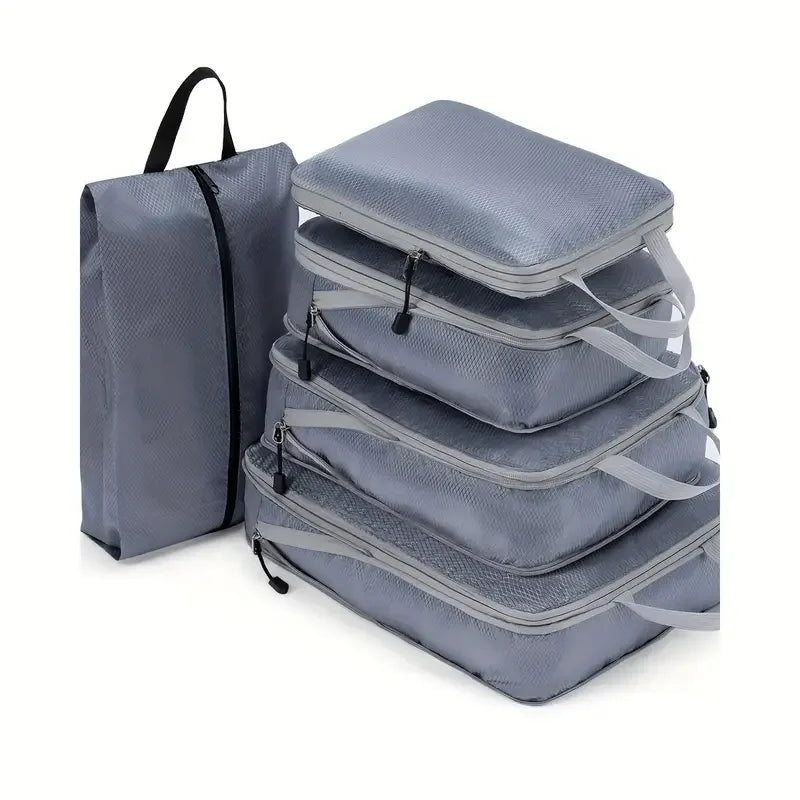 Purilite Select 5‑6 PCS Compressed Travel Packing Cubes Set