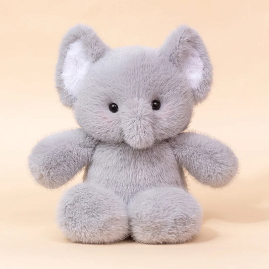 Purilite Select Fluffy Sitting Cattle Plush Toy Soft Stuffed Animal Doll Cozy PP Cotton Companion Gift for Kids & Home Decor
