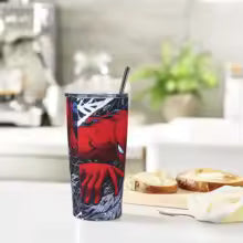 Purilite Select Spider-Man 20oz Stainless Steel Tumbler – Double Wall Vacuum Insulated Mug With Straw