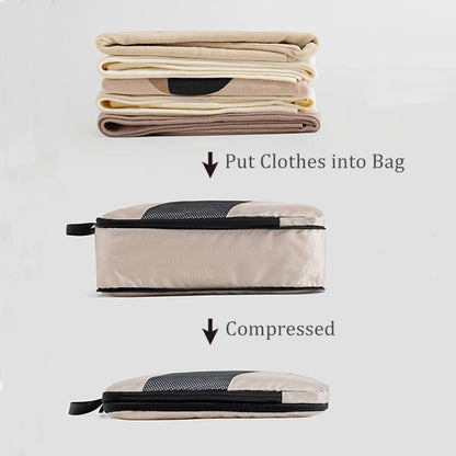 Purilite Select 6‑PCS Waterproof Compression Packing Cubes Set