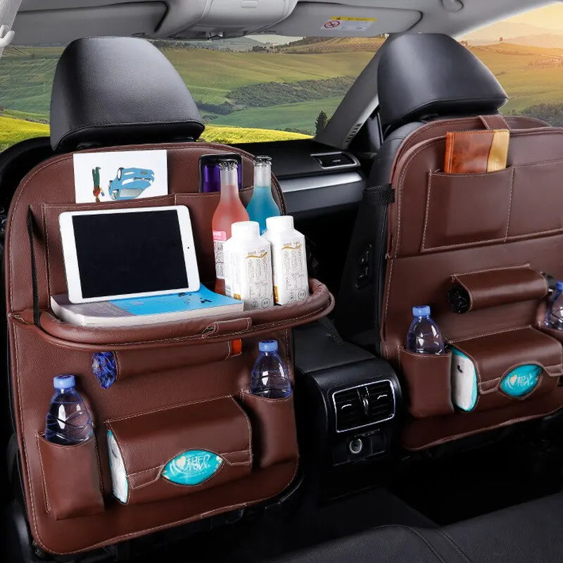 Purilite Select Car Seat Back Organizer with Foldable Table Tray