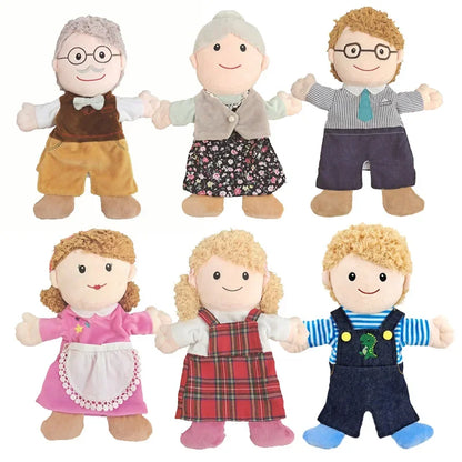 Purilite Select Family Plush Hand Finger Puppet Set Soft Cotton Educational Storytelling Toy for Kids and Adults (Set of 2)