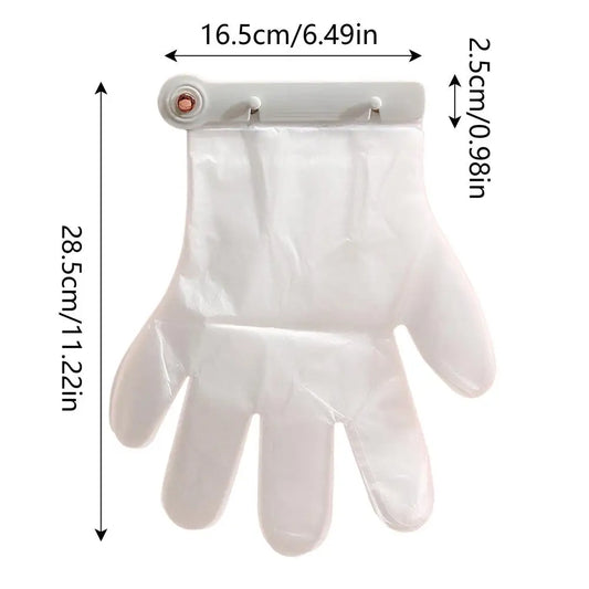 Purilite Select Wall Mounted Disposable Glove Holder Organizer with 300 Food Handling Gloves – Kitchen Hygiene Storage Dispenser