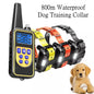 Electric Dog Training Collar Waterproof Dog Bark Collar Pet With Remote Control Rechargeable Anti Barking Device All Size Dogs