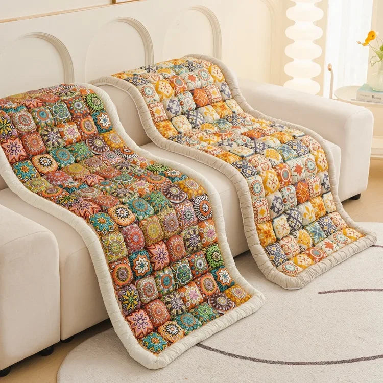 Purilite Select | Pure Cotton Sofa Cushion | Non-Slip Rectangular Couch Seat Mat for All Seasons