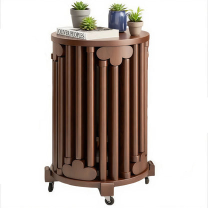 Purilite Select Solid Wood Round Stool | Stackable Dining Table Stool | Living Room Coffee Table Small Chair