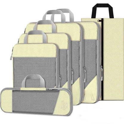 Purilite Select 6‑PCS Waterproof Compression Packing Cubes Set