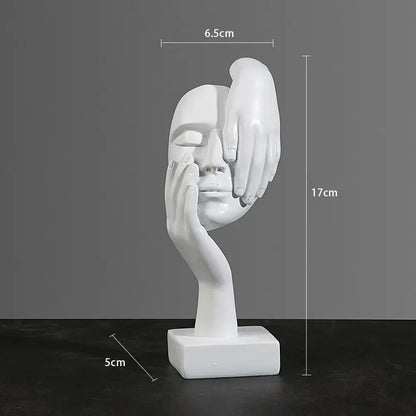 Purilite Select Resin Abstract Face Sculpture