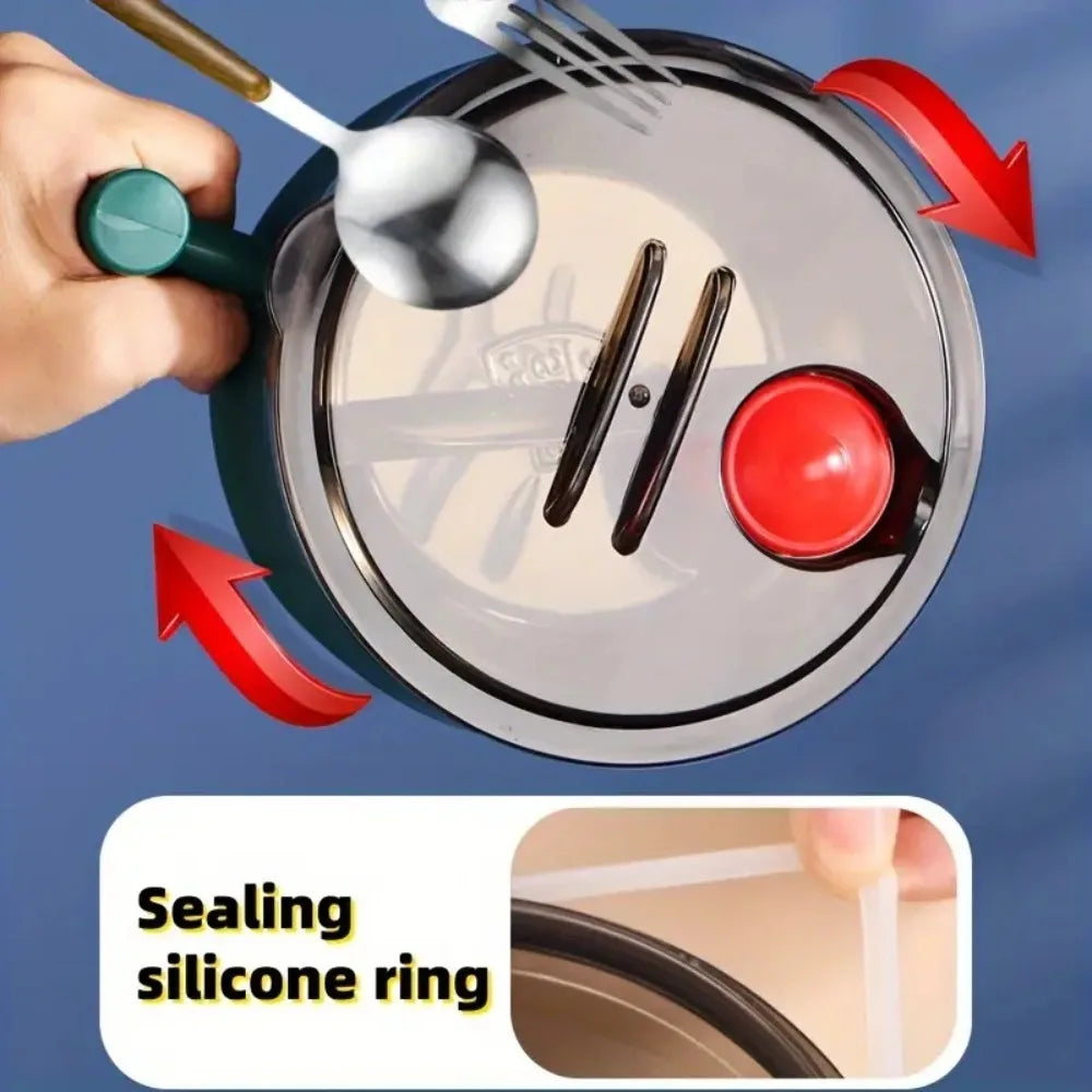 Purilite Select Insulated Instant Noodle Bowl with Lid and Handle, 1000ml Portable Soup and Lunch Bowl for Home, Office, Travel